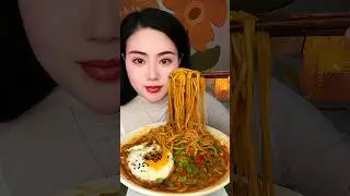 Spicy Noodle Challenge 🔥 Spiciest Food Eating 🍜 #asmreating #food #delicious #yummy