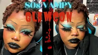 GLAMCON VAMPIRE makeup look