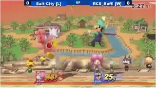 [09/03/16|Sm4sh] GF: Salt City (Yoshi, MegaMan) VS RCS_Ruff! (Luigi)
