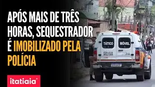 SEQUESTRO EM CONTAGEM: SUSPEITO É IMOBILIZADO PELOS POLICIAIS E REFÉM É LIBERADO EM SEGURANÇA