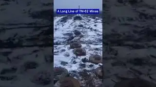 Russian Unmanned Ground Drone Deploys TM-62 Minefield in Open Terrain
