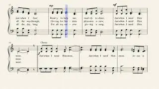 Just When I Need Him Most by Charles H. Gabriel