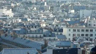 View of Paris from Sacre Coeur [HD]