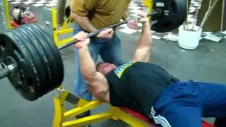 Derek Poundstone 500 lb Bench Press for reps