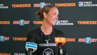 Lady Vols Basketball Coach Kim Caldwell media Aug. 28, 2025