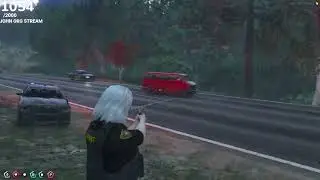 Tessa tries using a spike strip | GTA Chase RP