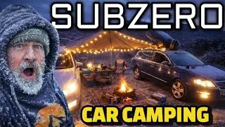 Car Camping in EXTREME COLD 🥶 | Surviving a Subzero Overnight Freeze