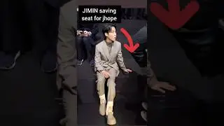 jimin being possessive bestiie/JIMIN saving seat for jhope at dior event #jimin #jhope #dior