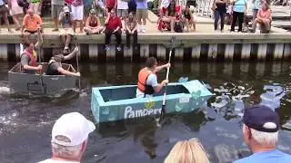 P&G's boat at the Delaware Recycled Cardboard Boat Regatta