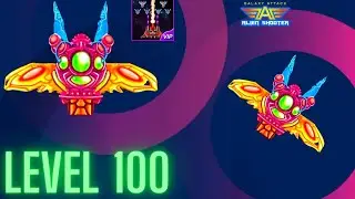 Conquering Level 100 in Galaxy Attack Alien Shooter | Epic Space Battle Boss 25 Chiropka