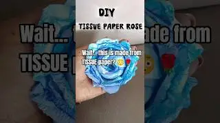 She made THIS from tissue paper 😍🌹🌹💐 #diyroses  #papercraft  #aestheic  #viralvideo  #diyflowers