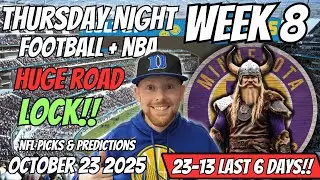Vikings vs Chargers Thursday Night Football Picks Week 8 | Free NFL & NBA Picks Today Thu 10/23/2025