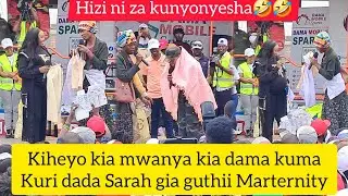 Dada Sarah Gutuga Dama na Nguo cia maternity ma shawl ya mwana 