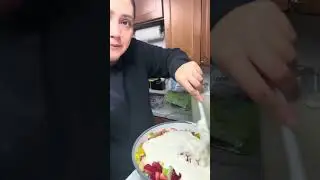 Frutas con crema, para la cena de fin de año 