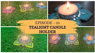 Tealight Candle Holder | Diwali Decoration | Tea Light Holder Making | How To Make TeaLight Holder |