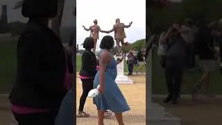 Trump, Epstein &lsquo;Best Friends Forever&rsquo; statue hastily removed from DC&rsquo;s National Mall #shorts