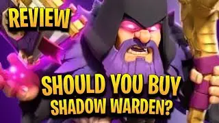 Shadow Warden Review : Should Buy Shadow Warden Skin?🤔 - First Warden Exclusive Skin- Clash Of clans