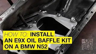 N52 Oil Pan Baffle Kit Install - E90 & E92 - Condor Speed Shop