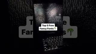 Top 5 Free Fancy Fonts #fonts #graphicdesign #adobe #adobeillustrator