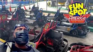 Fun Spot Trip Vlog part 1 -  Wristband and Go Karts  - Fun Spot Orlando
