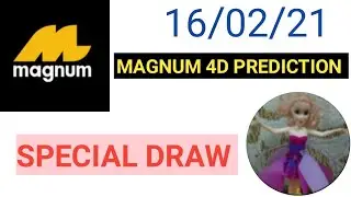 #magnum4d #MAGNUM SPECIAL DRAW #MAGNUM 4D PREDICTION NUMBERS for 16.02.21