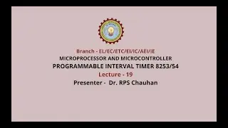 | AKTU Digital Education | Microprocessor and Microcontroller  |Programmable Interval Timer 8253/54