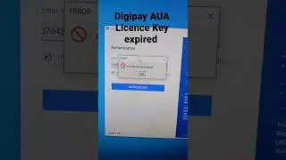 Digipay AUA licence key expired #short #Digipay