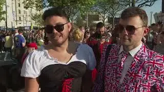 Fans in Liverpool get ready for the Eurovision final