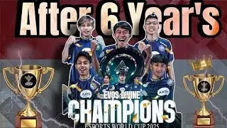 Champion Of Free Fire Esport World Cup 2025 ! Evos Divine Insane Gameplay On Final Day 👀