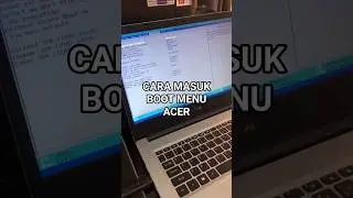 how to enter the ACER boot menu