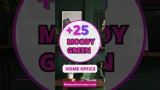 How to Design a Stunning Moody Green Home Office? (25 Remodel Ideas)