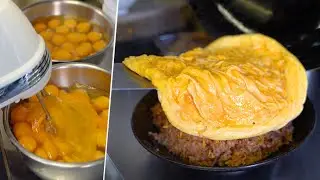 【町中華｜名物オムチャーハン】デカ盛り炒飯の作り方｜開店準備に密着｜Fried Rice with Omelette｜Japanese Street Food｜ラーメンya 下町グルメ