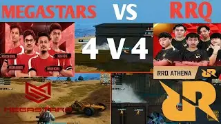 MEGASTARS VS RRQ IN PMWL | 4 V 4 | PUBG MOBILE World League 2020