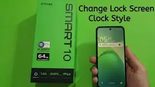 Infinix Smart 10 - How to change lock screen clock style
