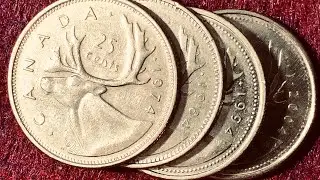 1974,1984,1994,2004 Canada Quarters