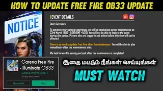 How to Update Free Fire OB33 Update on Tamil | OB33 Patch Update | De Aakash Gaming