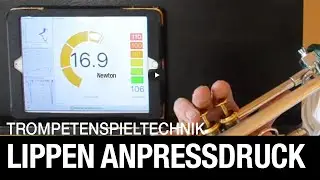 Mouthpiece Lip Pressure during Trumpet Playing  | QuantiForce Brass System by Bonsai