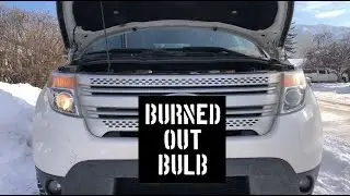 2012 FORD EXPLORER HEADLIGHT BULB REPLACEMENT | HOW TO TUTORIAL