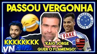 Kaio Jorge fere o ego flamenguista, Pilhado surta e solta fake news 😂