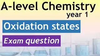 A-level chemistry - Oxidation state, redox and half-equations - exam question walk through