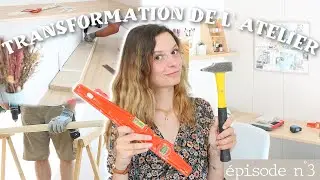 Installation de mon nouveau BUREAU 🔨️😍 Transformation de l'ATELIER  (&eacute;pisode n&deg;3) ✨