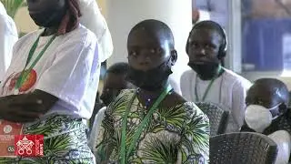 Highlights 1 February 2023, Kinshasa, Meeting with victims of violence, Pope Francis