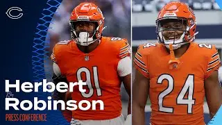 Khalil Herbert and Dominique Robinson on the run game vs. Cowboys | Chicago Bears