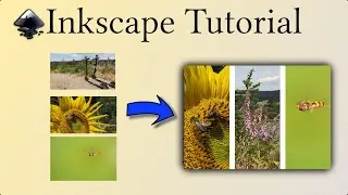 Triptychon-Kollage: Postkarte in Inkscape – Ein Anfängertutorial