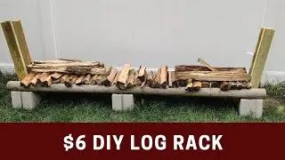 How to build a cheap log rack