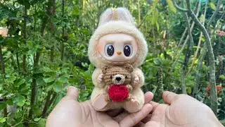 Crochet idea gift/ Crochet accessory for LaBuBu/Crochet mini bear/Cute/DIY/Handmade