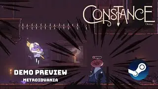 Constance Demo Preview - Clean 60FPS Metroidvania on Steam [Free to Play]