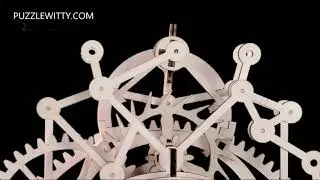 puzzle witty DIY Laser Cutting 3D Mechanical Model Wooden Assembly Toy