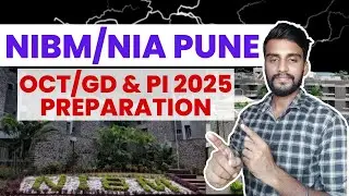 NIBM/NIA Pune 2025 | How To Crack GD/OCT & PI 2025 For NIBM/NIA Pune | Strategy & Tips To Crack