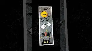 Halloween bookmark making challenge 5/5🎃☠️#halloween #bookmarkmaking #shortsfeed #art #halloweenart